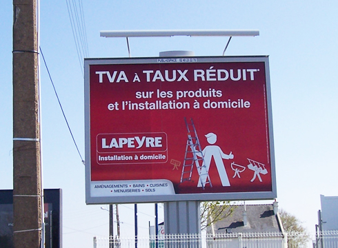 Affichage à Lorient