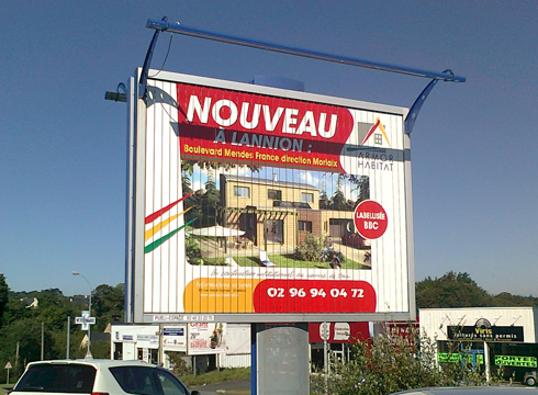 Affichage à Lannion