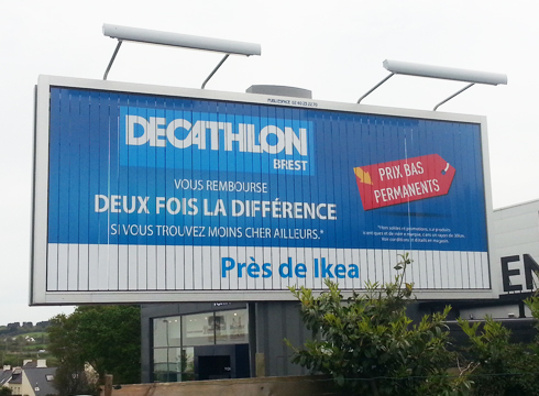 Affichage à Brest